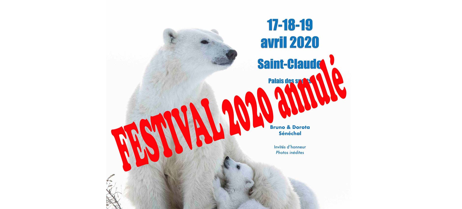 Avril Mai Juin 2020 - 6 Festivals annulés