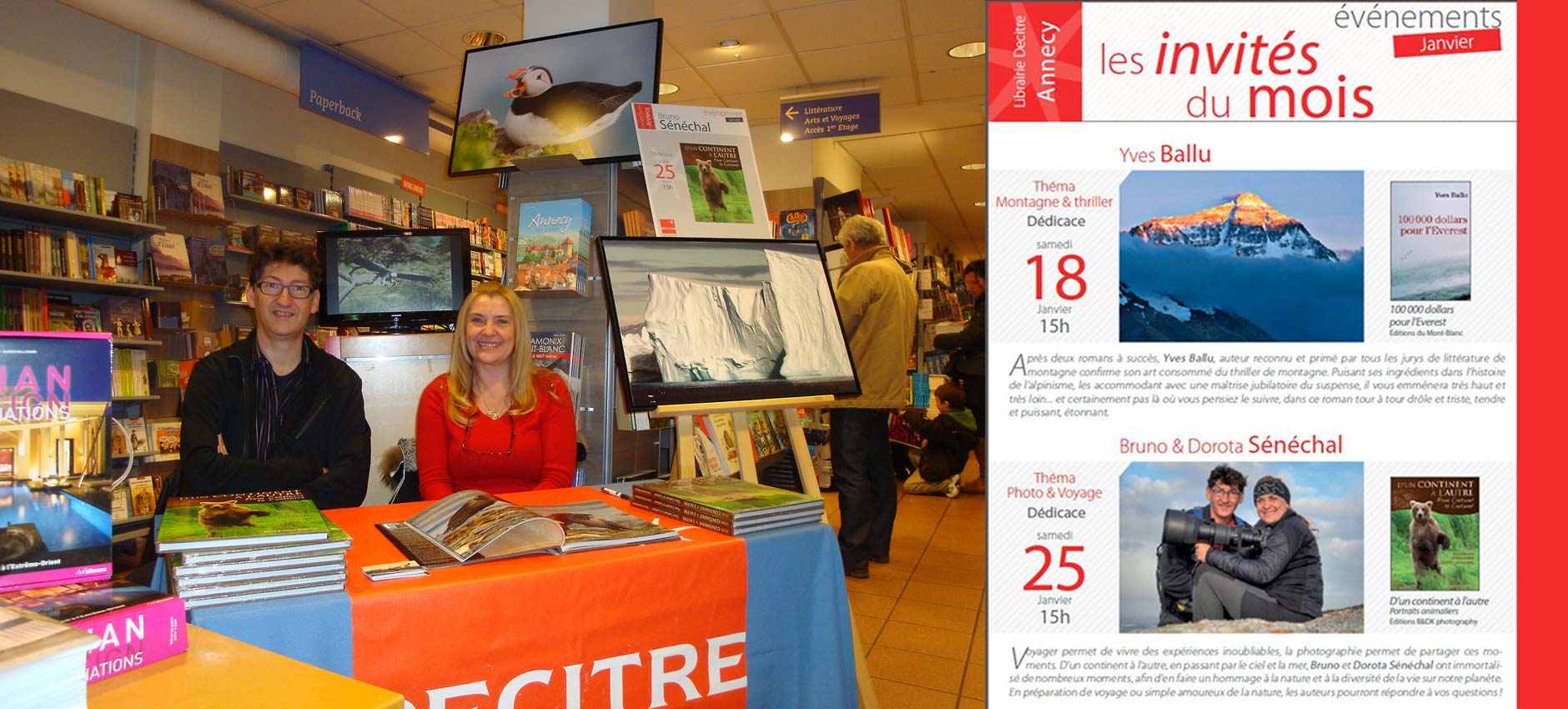 Dédicace Librairie Decitre Annecy 2014